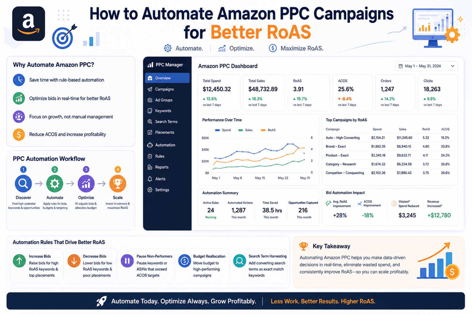 How to Automate Amazon PPC Campaigns for Better ROAS