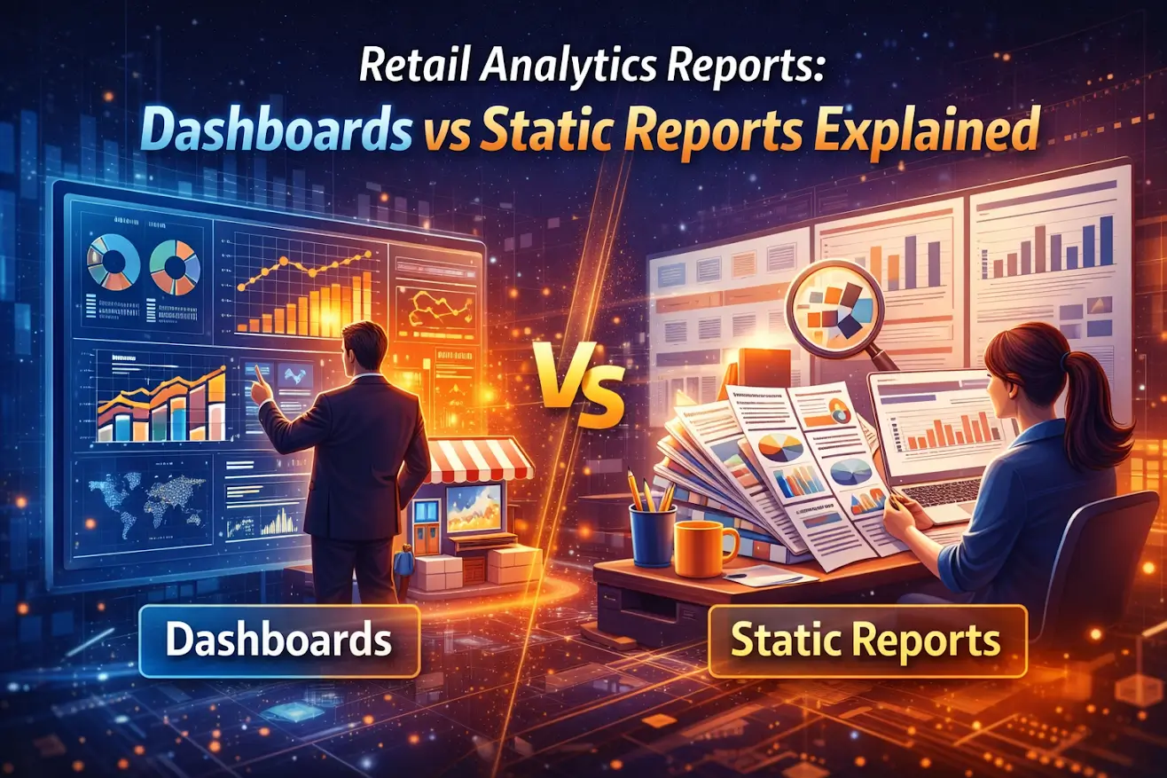 Retail Analytics Reports: Dashboards vs Static Reports Explained